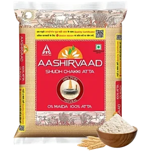 Aashirvaad whole wheat atta pack image