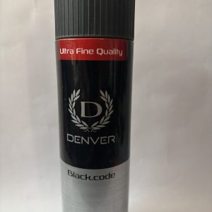 Denver Black Code powder for men bottle
